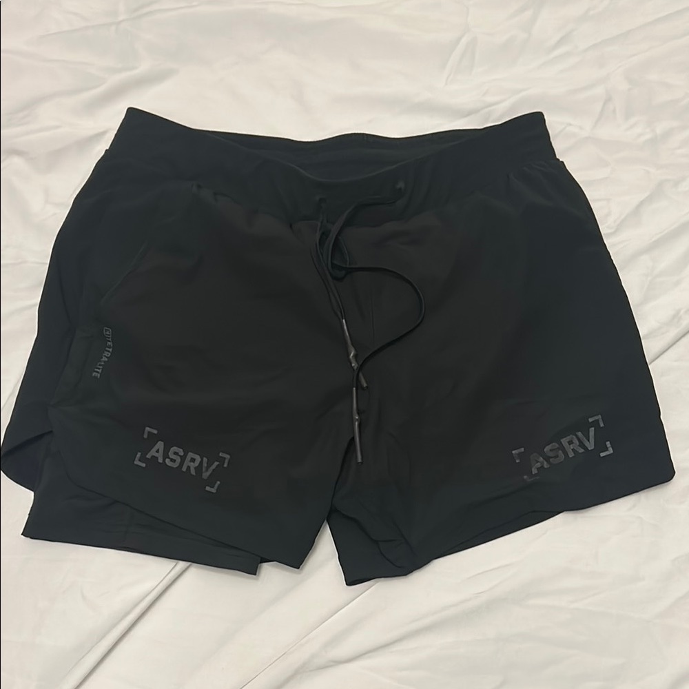 ASRV Jet Black Performance Shorts